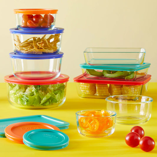 Pyrex® Simply Store® 18-piece Glass Food Storage Container Set with Lids