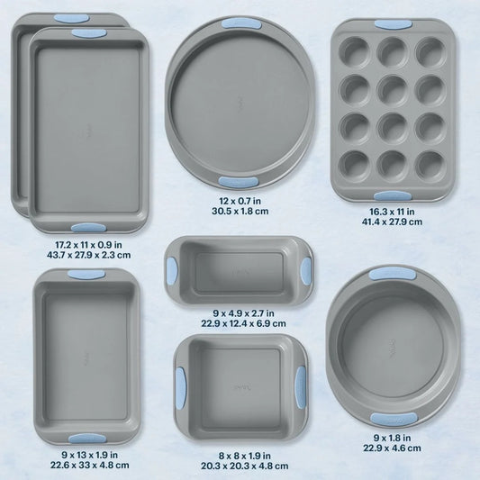 Pyrex® Metal Bakeware 8-Piece Set in Cerulean